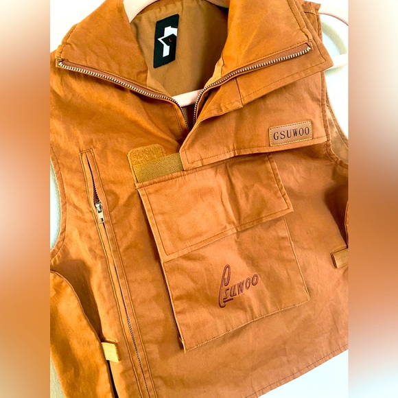 Gsuwoo top & skirt set color brown in the size L fits more like a S/M Never worn - Picture 1 of 5